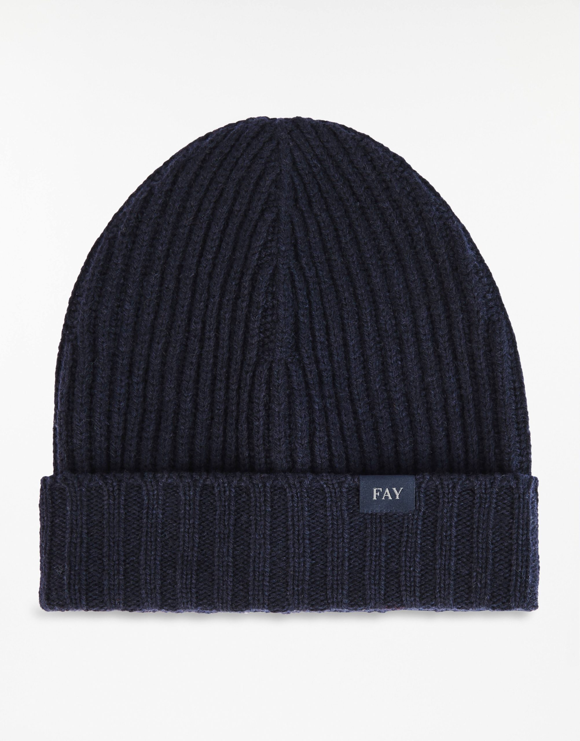 fay beanie in wool blue