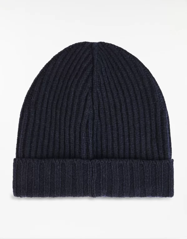 fay beanie in wool blue