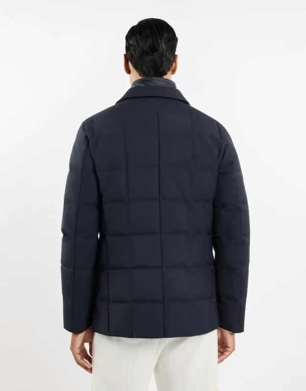 fay down jacket navy